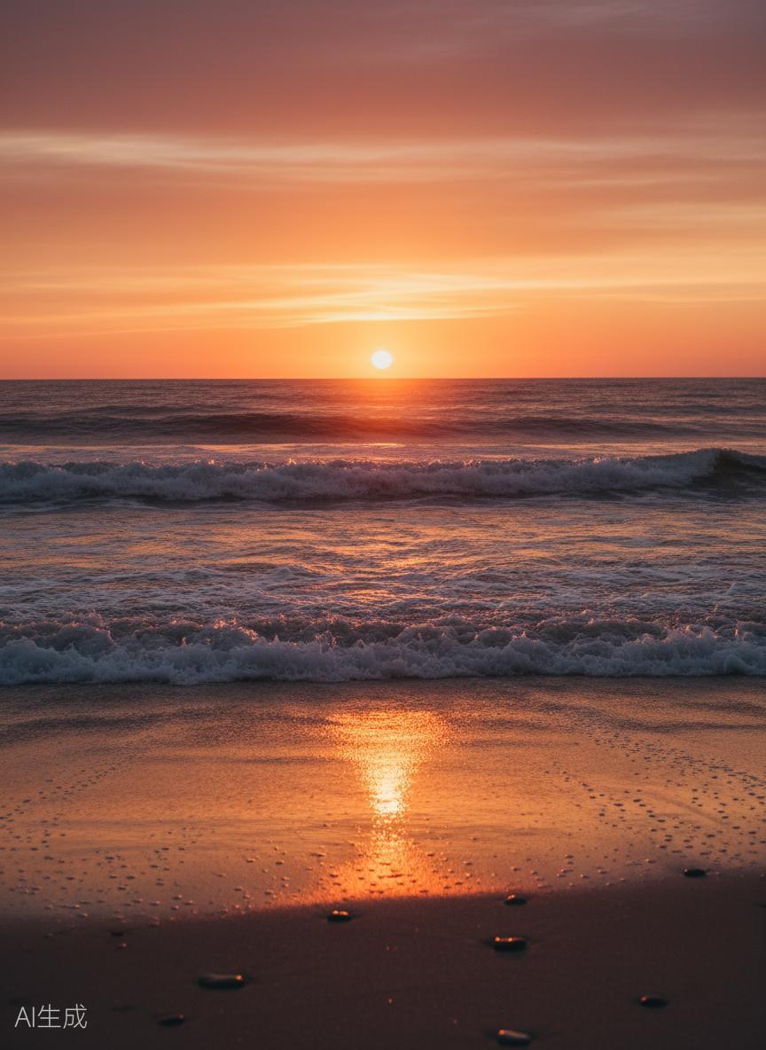海边日落